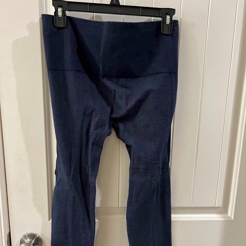 Spanx Look At Me Cropped Denim Wash Leggings XL